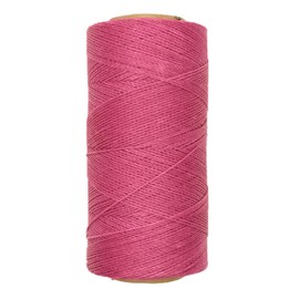 LINHASITA Waxed Thread 100gr / 360 Metres 0.5 mm Thick Polyester Macrame 30 Colours - pink fuchsia