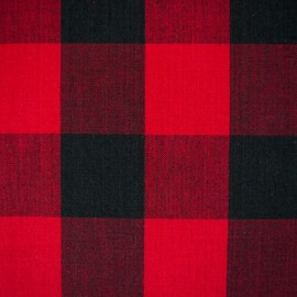 DII 60x84" Rectangular Cotton Tablecloth, Red & Black Buffalo Check Plaid - Perfect for Fall, Thanksgiving, Christmas, Farmhouse Décor, Picnics & Potlucks or Everyday Use
