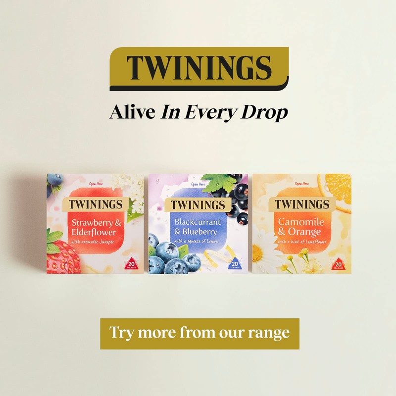 Twinings Blood Orange, Cranberry & Pomegranate Fruit Tea, 80 Tea