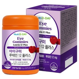 Nutri-D Day Igumi Lutein 12 Plus, 60 tablets, 1 unit / 뉴트리디데이 아이구미 루테인 12 플러스, 60정, 1개