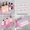 DAOYA Hanging Shower Caddy Over ShowerHead, Anti-Swing Shower Organizer For