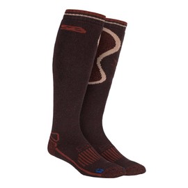 Storm Bloc - Mens Extra Long Knee High Thick Wool Blend Thermal Tall Boot Socks for Wellies (6-11 uk, SBGMS008BRN)