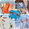6 Pcs Beach Towel Clips for Beach Chairs, Flamingo &