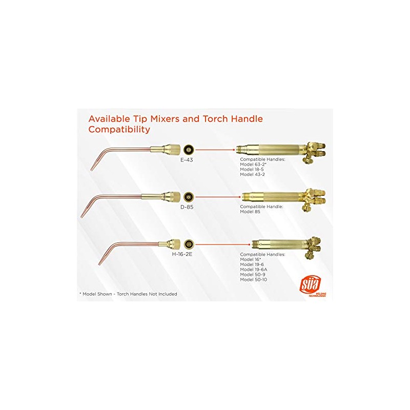 SÜA - Acetylene Welding & Brazing Tip 23A90 Compatible with