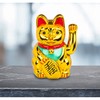 OOTB Waving Cat, Gold, 14.9 x 12.4 x 21.7 cm