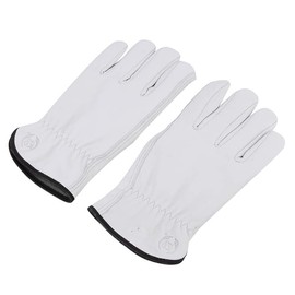 KKOYING Leather Work Gloves, Gardening Gloves for Women and Men, Soft and Thin Goatskin Work Gloves for Outdoor Yard Garden, XL