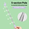 BetterJonny 10 Pcs Teachers Pointer Stick, 5 Colours Telescopic Teachers