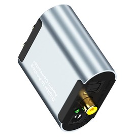 SHOWERORO 1set Optical Digital to Analog Audio Converter High- Signal Converter for Tv and Supports and Dual Output Design
