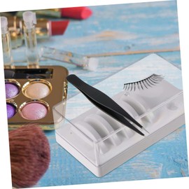 IWOWHERO 6pcs Stainless Steel Eyelash Tweezers Ergonomic Design for Easy False Eyelash Application Tweezers for Personal Professional Use