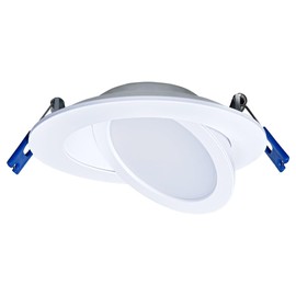 Leviton Adjustable Slim Downlight with Selectable CCT, 4" Round, White, DAR40-S1W