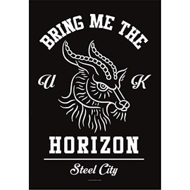 Heart Rock Bandiera Original Bring Me The Horizon - Goat Tessuto, Multicoloured, 110 x 75 x 0.1 cm