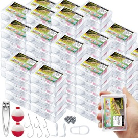 yasuwekik Mini Fishing Kits Bulk for Kids Small Survival Fishing Kit Portable Fishing Tackle Fishing Accessories Fishing Gear with Case for Beginner Christmas Shoebox Stocking Stuffer Gift (72)