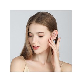 925 Sterling Silver Aquamarine Earrings for Women, March Birthstone Dangle Drop Earrings, Mar Birthday Jewelry for Women Girls