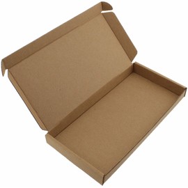 BROWN DL SIZE BOX LARGE LETTER STRONG CARDBOARD SHIPPING POSTAL PIP (10)