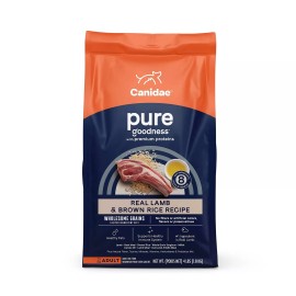 Canidae PURE Lamb and Brown Rice Recipe Dry Dog Food 4 Pound Bag