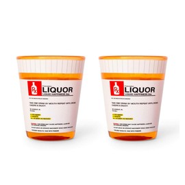 Rx Prescriptioon 2oz Shot Glass Set of 2