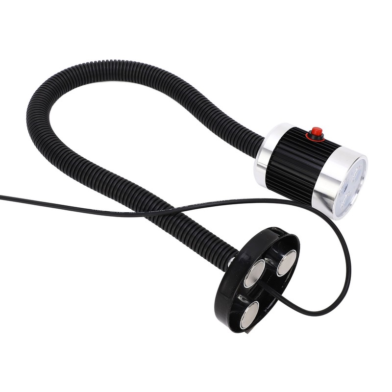 Round Magnetic Base Gooseneck Light Industrial LED CNC Machine Tool