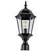 Design House 589192-TBK Post Light, Textured Black