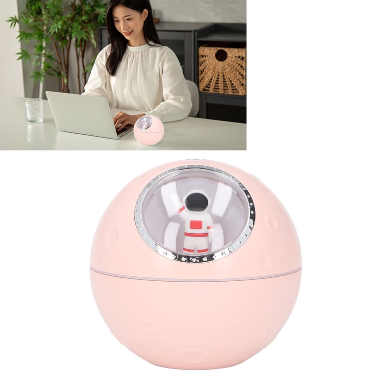 Space Capsule Humidifier 2 Gears Adjustable 300ml Quiet Cute Astronaut