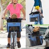Dog Bike Basket, Soft-Sided Pet Bike Carrier with 4 Mesh