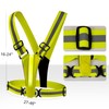 TRIXES Unisex LED Adjustable High Visibility Vest - Reflective Safety