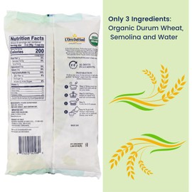 L'Oro Del Sud Organic Cavatappi Pasta, 100% Durum Wheat, Italian Pasta, Premium Quality Product of Italy, Non GMO, Corkskrew, Vegan, Kosher, 16 Oz (Pack of 4)