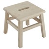 eHemco Solid Hardwood Step Stool for Adults and Kids, 12.25