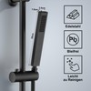 JOHO Hand Shower Head Stainless Steel Square Shower Head Water-Saving