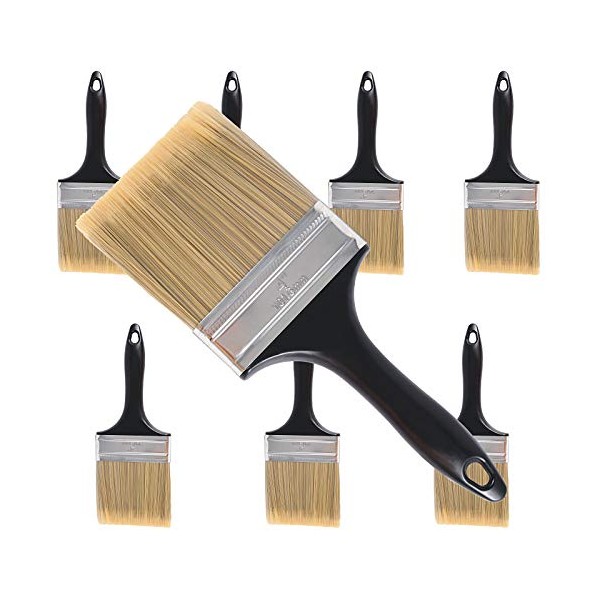 ZOENHOU 8 Pieces 4 Inch Paint Brush, Paintbrush Set, Paint