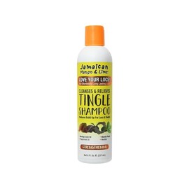 Jamaican Mango & Lime Love Your Locs Tingle Shampoo – Gentle yet Deep Cleansing & Scalp Tingling Shampoo for Textured Hair Hydrates & Removes Buildup – 8 oz