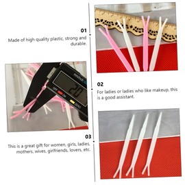 Beavorty 100pcs Double Eyelid Y-shaped Fork Double Stickers Eyelid Stickers Y-shape Fork Eyelid Tape Eyelid Lifter Double Tape Makeup y Fork Brightener Lids Double-fold Fork Makeup Fork Abs