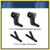 PARSKILO Windshield Washer Nozzle Front with Hose Connector No.76810SDAA11 for