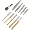 11Pcs Screw Extractor and Left Hand Drill Bits Set Included