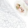 Luomorgo 1 Pack Jacquard Net Mesh Floral Wrapping Paper -