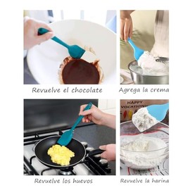 5 Piezas Espatulas Reposteria, Miserables Espatula Silicon, Espatulas Silicona, Espatula Cocina, Accesorios De Cocina Para Reposteria, Uego De Cocina 
