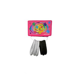 72 Pcs Ligas para Peinar el Cabello, Donas para Cabello, Donas para Cabello Altamente Elásticas Lazos del Pelo para Coleta, Bandas de Goma de Pelo Algodón sin Costuras Corbatas para el Cabello para Niñas y Mujeres (Black) (Escolar)