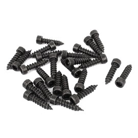 uxcell 6mm x 25mm Threaded Carbon Steel Hex Head Self Tapping Screws 50pcs