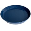 Plant Saucer Blue Ceramic Deep Pot Tray - 1 Pack