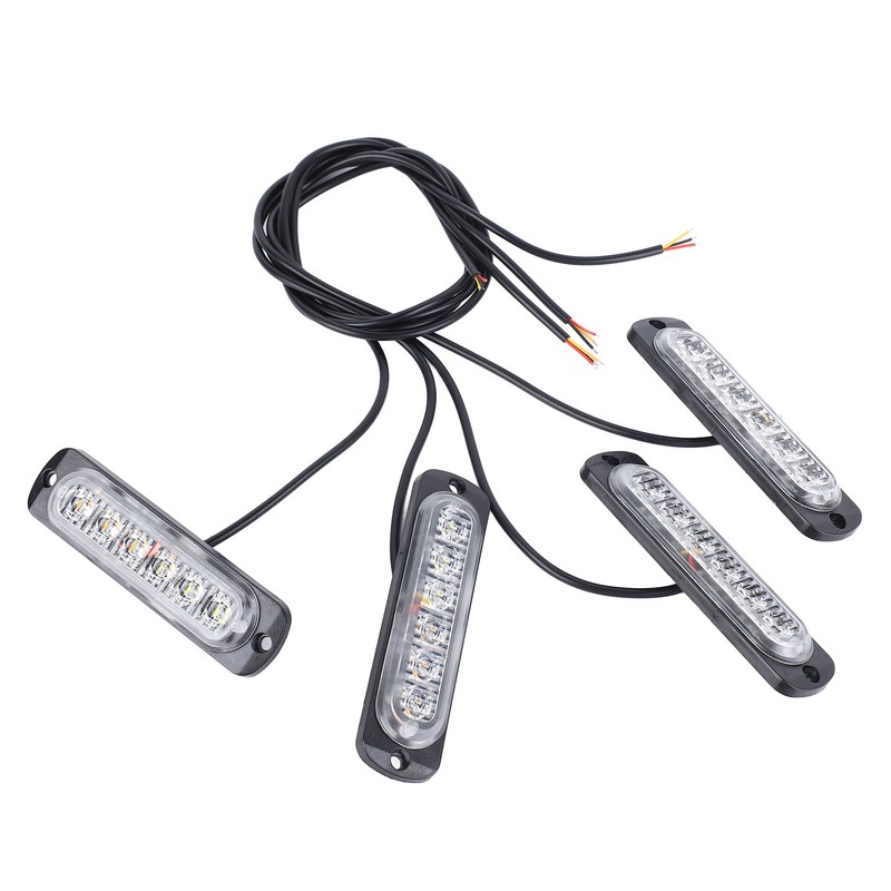 4pcs Side Marker Light Aluminum 12V to 24V 18 Lighting