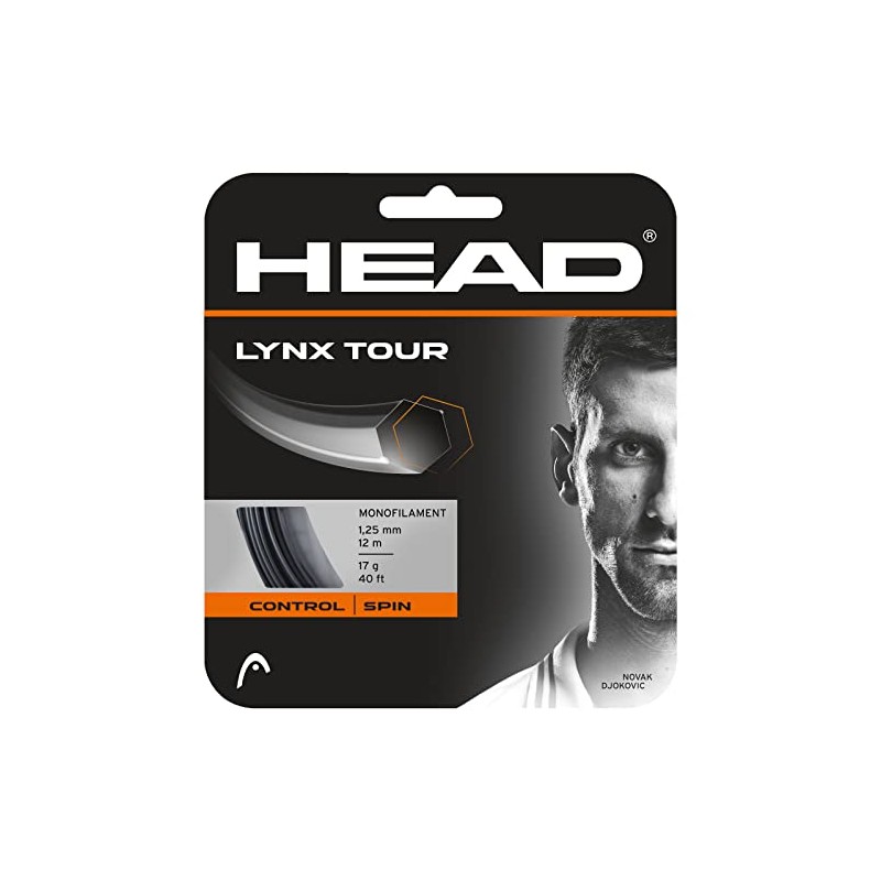 HEAD Lynx Tour 17-1.25mm Tennis String Set, Black