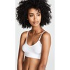 Yummie ummie Women's Convertible Scoop Neck Bralette, White, Small-Medium