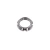 Locknut on steering bearing - chrome-plated - 4 grooves +