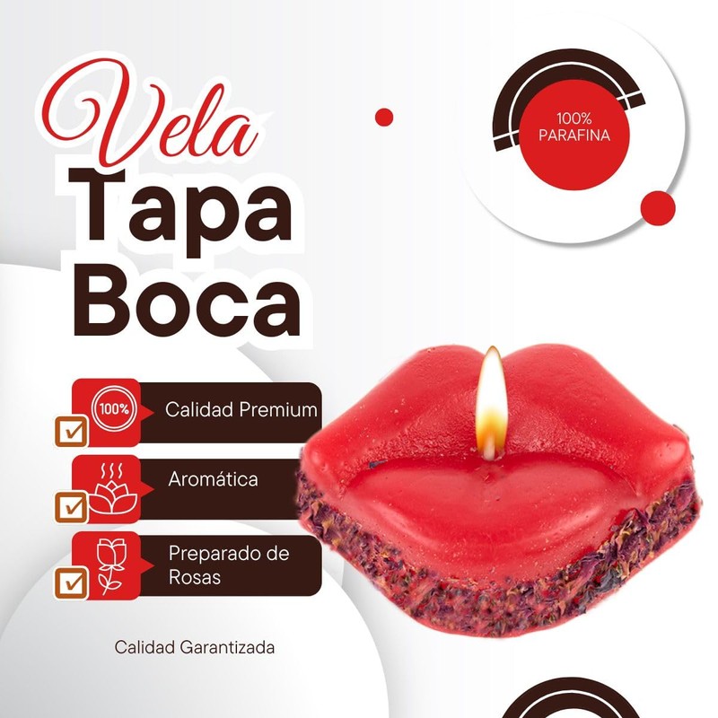 Vela tapa boca | Para silenciar y proteger contra chismes
