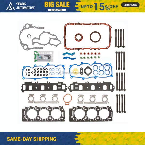Evergreen Full Gasket Set Head Bolts Fit 02-08 Ford Ranger