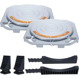 8milelake 2 Pack Wheel Front End Alignment Turn Plates Set Truck Turntable Plates 4 Ton