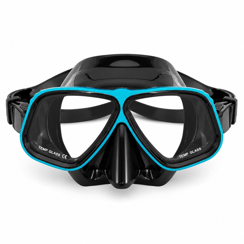 Two-Window Snorkel Diving Mask for Adults – Wide View Anti-Fog