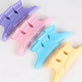 스타일링 섹션 헤어 루트 푹신한 DIY 클립 도구 커팅 컬러링 클램프 [Pink] Styling Section Hair Root Fluffy DIY Clip Tool Cutting Coloring Clamp [Pink]