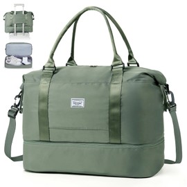 TAN.TOMI Women's Travel Bag, Hand Luggage, Sports Bag, 46 x 23 x 32 cm, Hand Luggage Bag, Weekender Bag, Waterproof Travel Bag, Duffle Bag, Training Bag, Clinic Bag, Birth Suitable for Holiday,