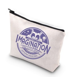 WCGXKO Journey Imagination Gift One Little Spark Purple Dragon Zipper Pouch Makeup Bag (Journey CA)