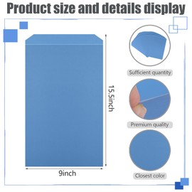 Youdaju 150 Pack Manuscript Covers Blue Manuscript Paper Letter Size Will Cover Top Bound Business Report Covers Legal Document Cover Book Cover for Judges and Other Practitioners (9 x 15.5 Inch)